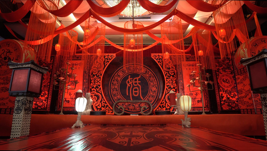 中国传统汉式婚礼中式婚礼4K视频
