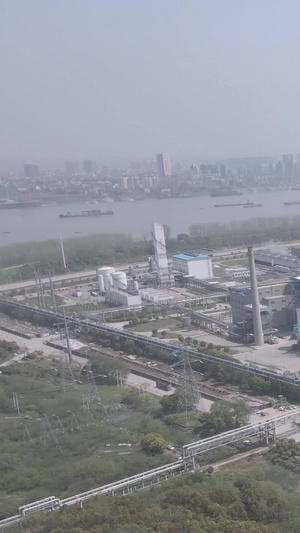 航拍石油化工乙烯环保制造业生产素材环保素材71秒视频