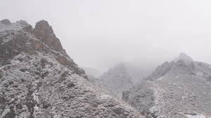 4K实拍青海海北祁连山雪景31秒视频