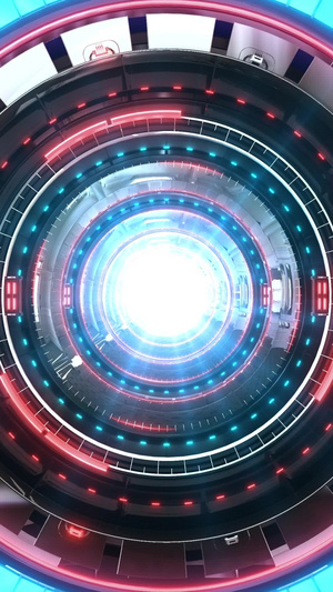 未来科幻隧道穿梭背景科幻背景30秒视频