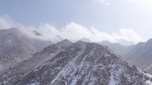 4K实拍青海海北祁连山雪景30秒视频