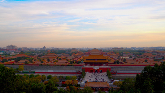 北京紫禁城故宫全景视频
