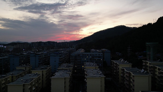 日落晚霞夕阳西下自然风景视频