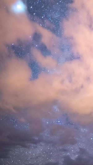 延时高海拔夜景星空银河素材日月星辰16秒视频