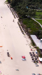 海南三亚亚龙湾沙滩航拍合集白沙滩视频
