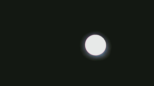 无纹理细节的月亮上升延时摄影视频