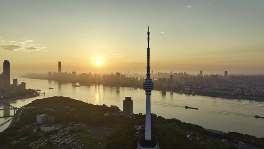 武汉地标风光航拍合集视频