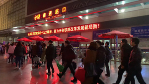 上海火车站春运返城人流【该编辑类视频无肖像权，不建议商用】14秒视频