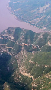 山西吕梁黄河第一湾风光自然风光视频