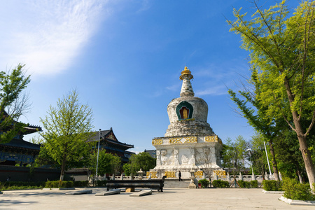 沈阳东塔永光寺古建筑白天延时视频