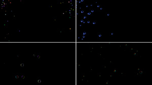 一组漂浮气泡粒子动画12秒视频