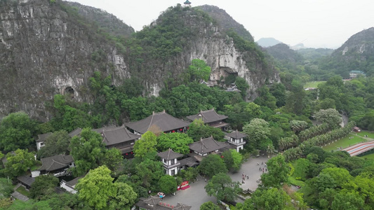 广西桂林七星景区航拍视频