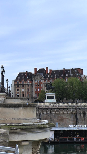 法国巴黎城市街道街景实拍视频合集塞纳河87秒视频