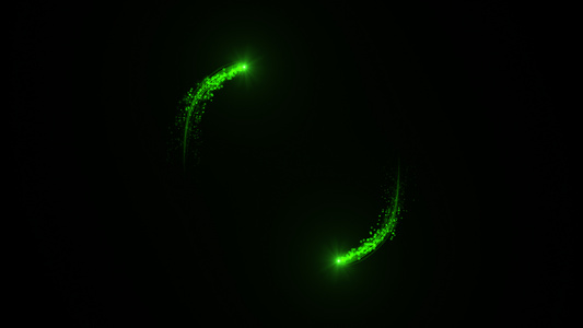 炫彩光晕粒子转场动画视频