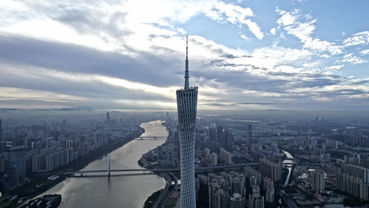 4k广州地标大景视频