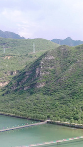 航拍河北保定野三坡高山漂流视频