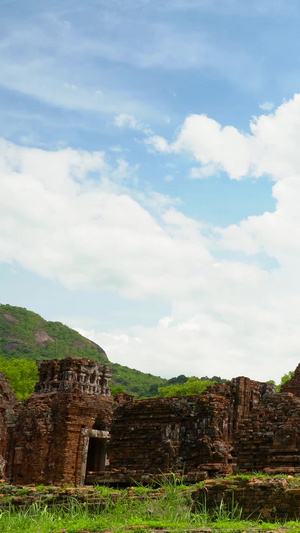 越南美山圣地占婆文化遗址延时合集旅游景点20秒视频