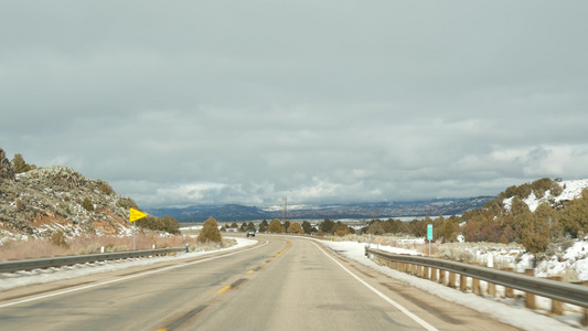 从锡安到布莱斯峡谷的美国公路旅行在犹他州开车视频