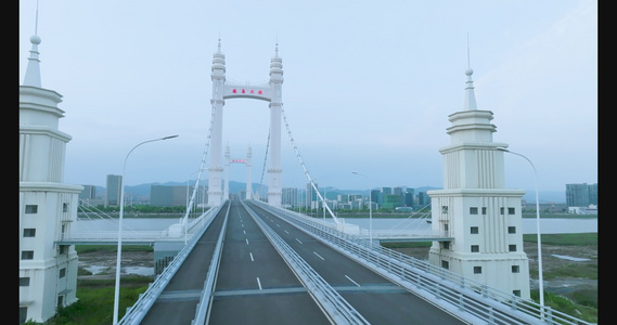 4k舟山港岛大桥视频
