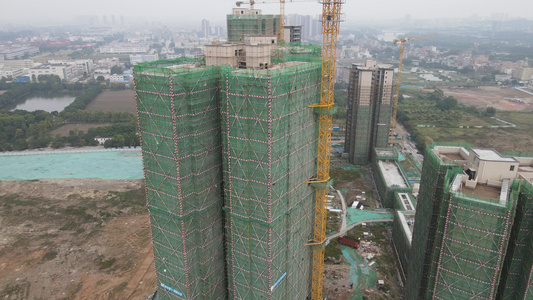 房地产建设航拍视频