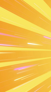 橙色活力光芒线条二维图形背景视频图形动画视频