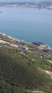 航拍5A景点刘公岛海岛全景视频旅游目的地视频