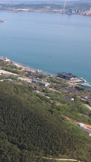 航拍5A景点刘公岛海岛全景视频旅游目的地83秒视频