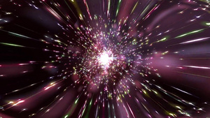 粒子光束经虫洞彩色LED背景180秒视频