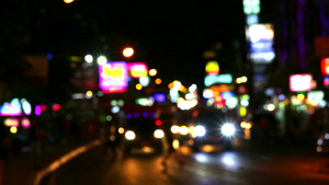 虚化的城市夜景灯光15秒视频