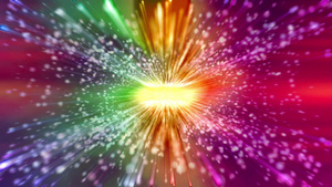 彩色粒子发光背景180秒视频