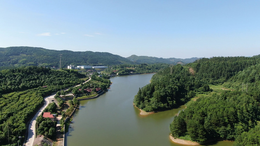 祖国青山绿水自然风景航拍视频视频