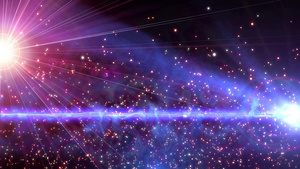 闪电耀斑粒子星空唯美舞台背景180秒视频