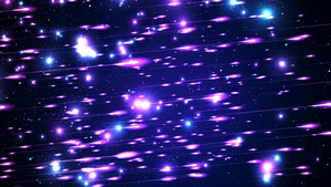 深紫色粒子发光流星宇宙舞台背景300秒视频