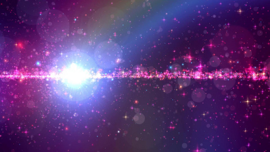 彩色星空发光粒子LED背景视频