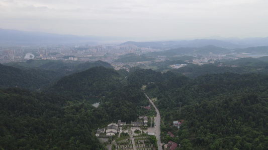 大自然绿色森林植物山川航拍视频视频