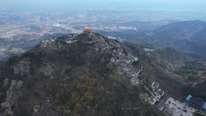 湖北木兰山景区全景5A级旅游景区4k素材55秒视频