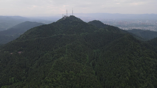 湖南中坡山国家森林公园航拍视频视频