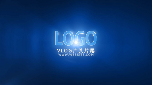 轮廓线条logo动画片头片尾AE模板视频