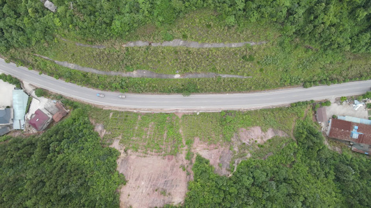 俯拍乡村公路[高等级公路]视频