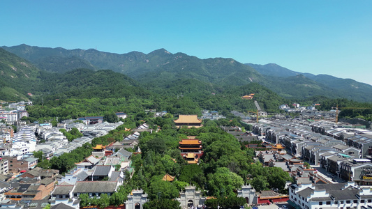 湖南南岳衡山大庙5A景区航拍视频