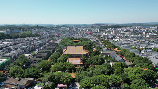 湖南南岳衡山大庙5A景区航拍视频