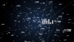 4K数据金融背景视频14秒视频