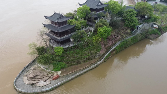 航拍衡阳风景名胜古迹5a景区人文[文化景观]视频