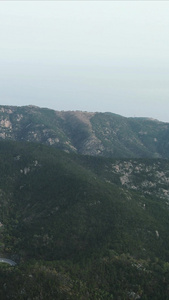 旅游景区青岛崂山5A景区竖屏航拍 视频