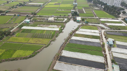 农业种植基地航拍视频