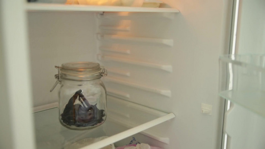 晾晒茄子干冰箱保存视频