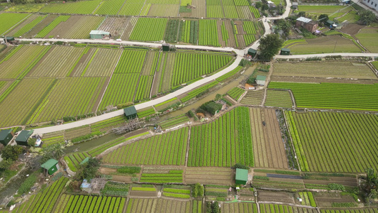 农业种植基地航拍视频