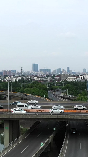 城市交通枢纽高架桥41秒视频