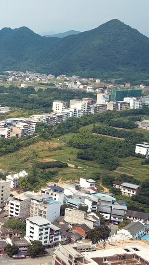 高清航拍知名旅游县灵川县大圩镇灵川大圩69秒视频