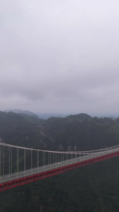 航拍湖南5A级旅游景区矮寨大桥素材5A级景区视频